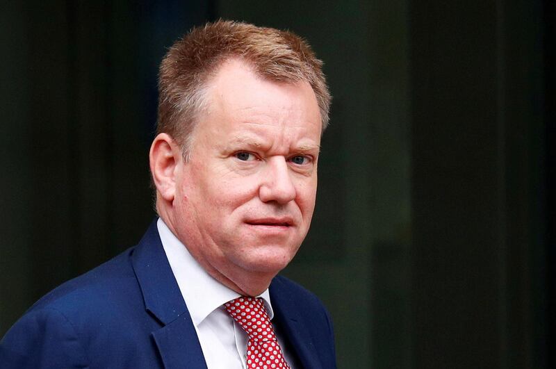 FILE PHOTO: British Prime Minister Boris Johnson's Europe adviser David Frost leaves the European Commission headquarters after a meeting with officials in Brussels, Belgium, October 7, 2019. REUTERS/Francois Lenoir/File Photo