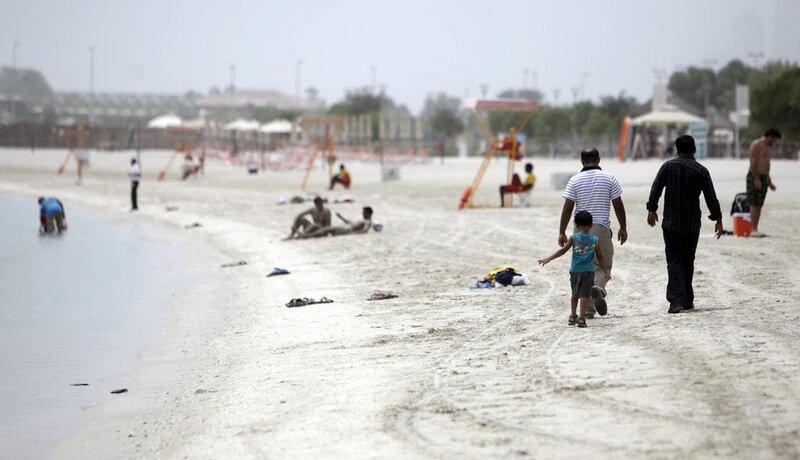 Khalifa Al Mubarak Street in Abu Dhabi which runs alongside Al Bateen Beach will face partial lane closures until Thursday 5am. Sammy Dallal / The National