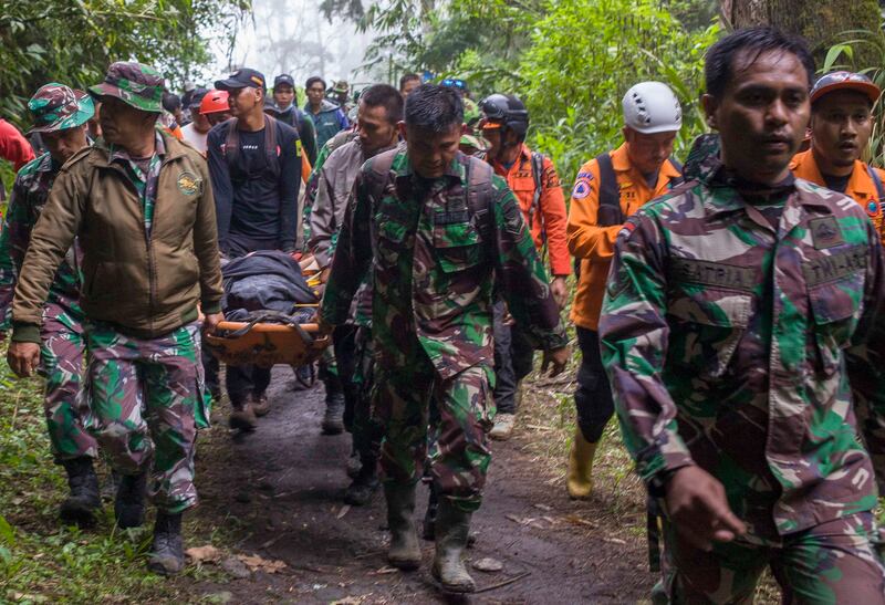 Eleven climbers were found dead in Indonesia a day after the eruption of Mount Merapi. EPA