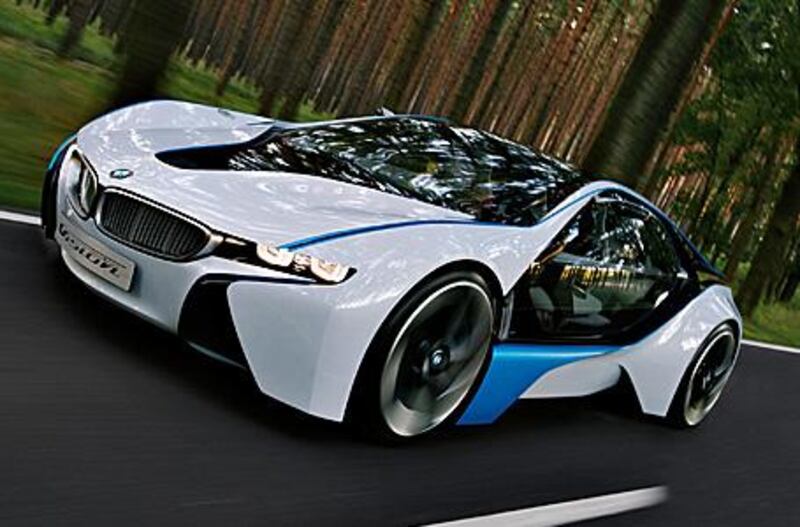 BMW's Vision EfficientDynamics concept car throws out the company's 'flame design' language in favour of a lighter, more aggressive look.