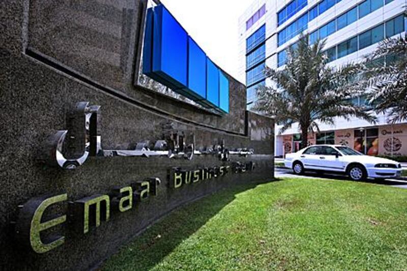 Emaar Business Park office along Sheik Zayed Road in Dubai.