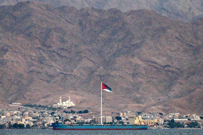 A view of the port of Aqaba, Jordan. AFP