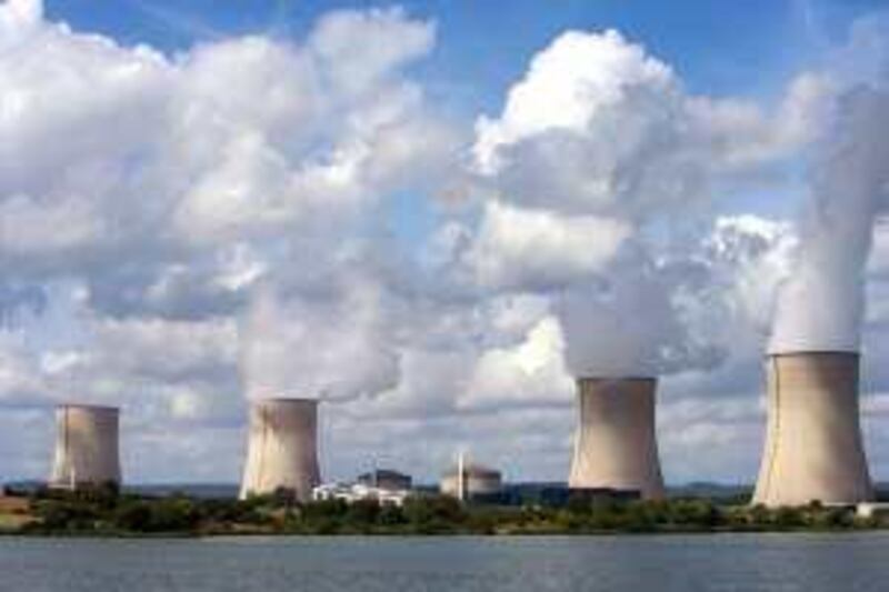 The Electricite de France, or EDF, Cattenom nuclear power plant operates near Cattenom, France, on Thursday, Aug. 14, 2008. The plant spilled water with a higher-than-allowed concentration of iron into the Moselle river in northeast France last year, EDF said. Photographer: Wolfgang von Brauchitsch/Bloomberg News