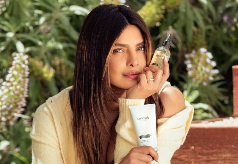 Priyanka Chopra Jonas's haircare brand Anomaly is second only to Rihanna's Fenty in the celebrity beauty brand market. Photo: Anomaly Haircare
