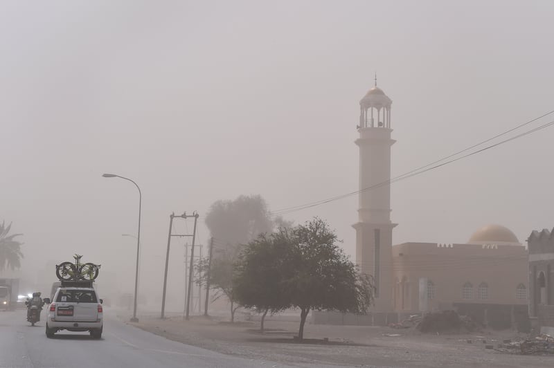 Sandstorm in Oman. Photo: Getty Images