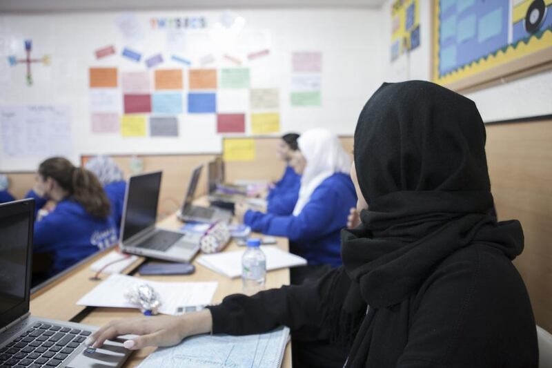 What will a classroom look like in the future? Reem Mohammed / The National
