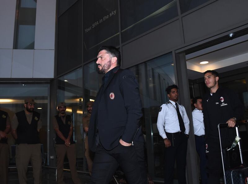 AC Milan manager Gennaro Gattuso. Getty Images