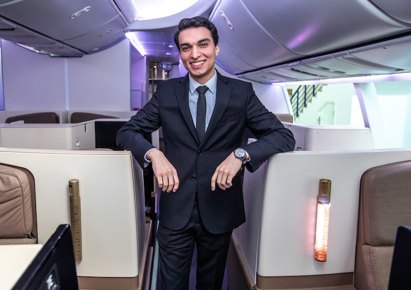 Mohamed Bettoumi, Etihad cabin crew. Victor Besa / The National