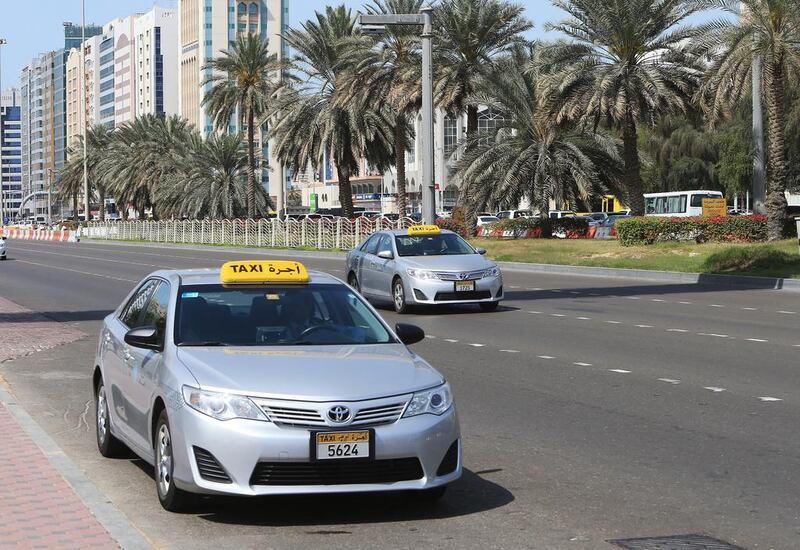 TransAD is in talks with a company to supply all Abu Dhabi taxis with access to internet for passengers. Ravindranath K / The National