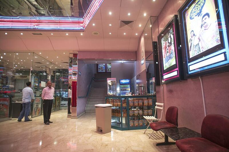 Inside the lobby of the Eldorado cinema. It has two screens and can seat about 450 people at full capacity. Mona Al Marzooqi / The National