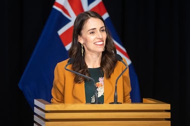 Jacinda Adern, New Zealand's prime minister, at a news conference in Wellington, New Zealand, on June 8. Mark Coote/Bloomberg