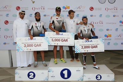 A photo posted on Doha Triathlon Twitter page.