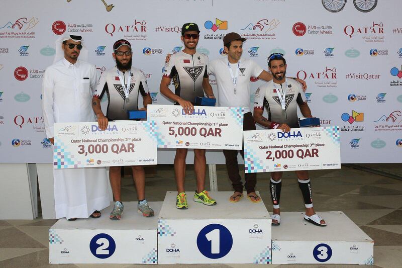 A photo posted on Doha Triathlon Twitter page.