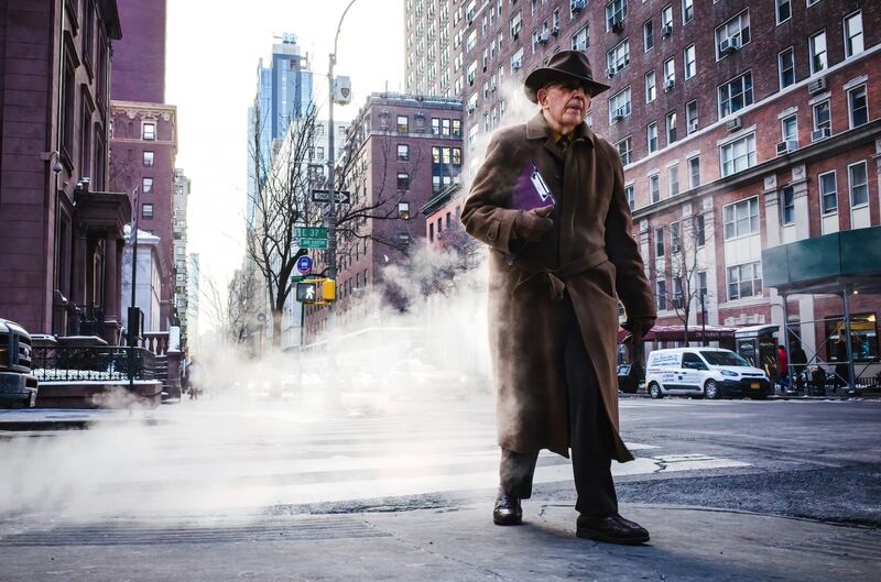 'Smokey Coat' by Michael Kowalczyk, first place, Street Photography.