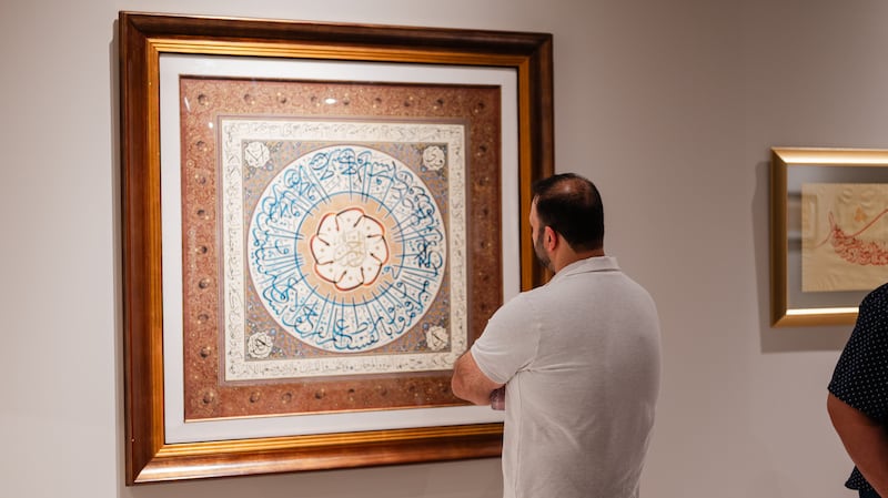 The Dubai Calligraphy Biennale is on at the Etihad Museum throughout October. Photo: Dubai Culture