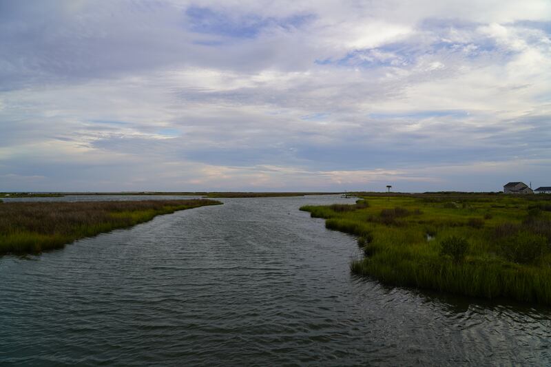 Looking south from Tangier Island. 