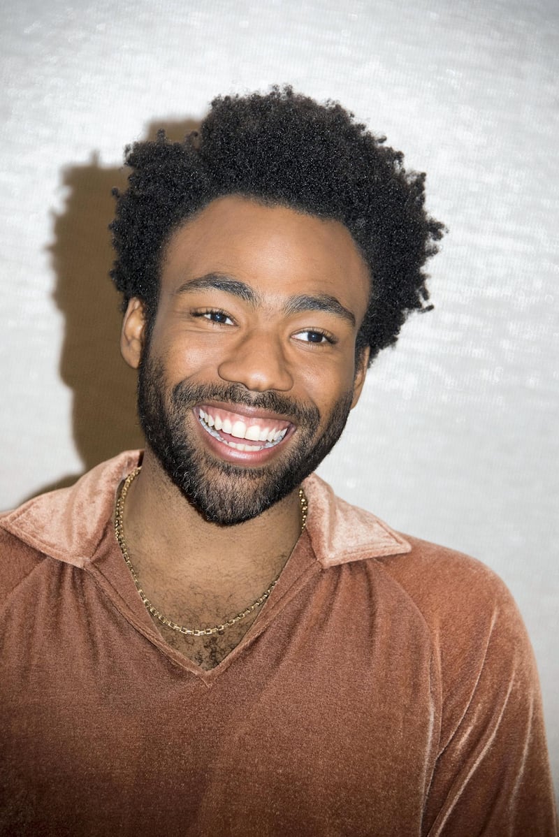 PASADENA, CA - MAY 12:  Donald Glover at the "Solo: A Star Wars Story" Press Conference at The Pasadena Convention Center on May 12, 2018 in Pasadena, California.  (Photo by Vera Anderson/WireImage)