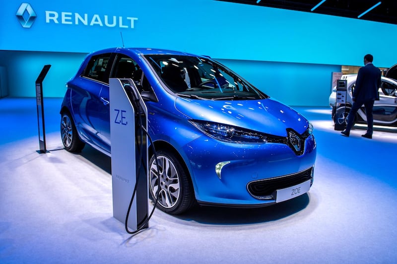 GENEVA, SWITZERLAND - MARCH 06: Renault ZOE is displayed during the second press day at the 89th Geneva International Motor Show on March 6, 2019 in Geneva, Switzerland. (Photo by Robert Hradil/Getty Images)