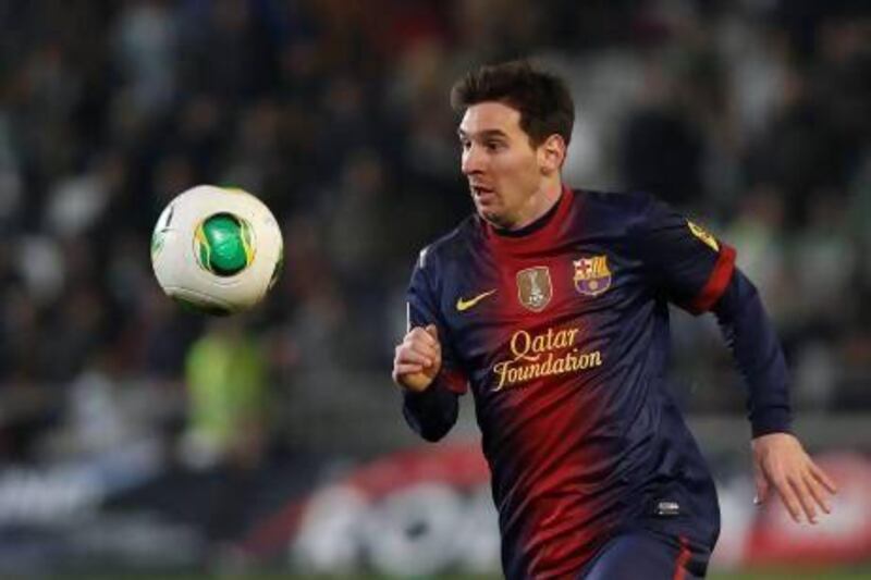 Barcelona's Lionel Messi.