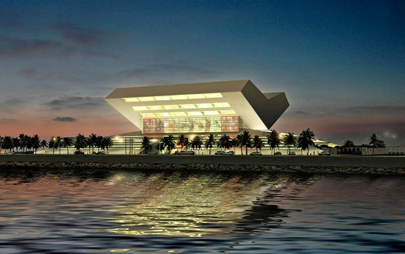 A render of the future Mohammed bin Rashid library in Dubai