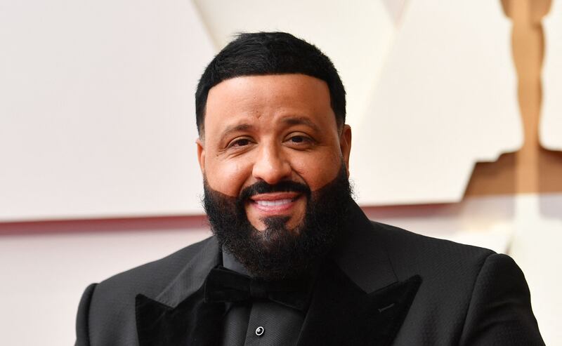 US producer DJ Khaled attends the 94th Oscars at the Dolby Theatre in Hollywood, California on March 27, 2022.  (Photo by ANGELA WEISS  /  AFP)