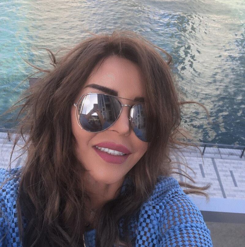 Lebanese radio host, Rima Njeim, posted from "beautiful Dubai" on February 6. Twitter / Rima Njeim 