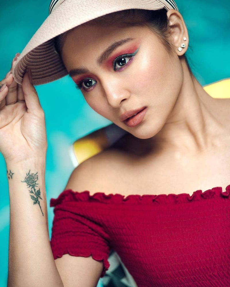 Nadine Lustre - seen here posing for a Lustrous beauty shoot - was the inspiration for Wave, Marvel's Filipina superhero, according to one of the character's creators. Photo: Instagram / NadineLustreOfficial 