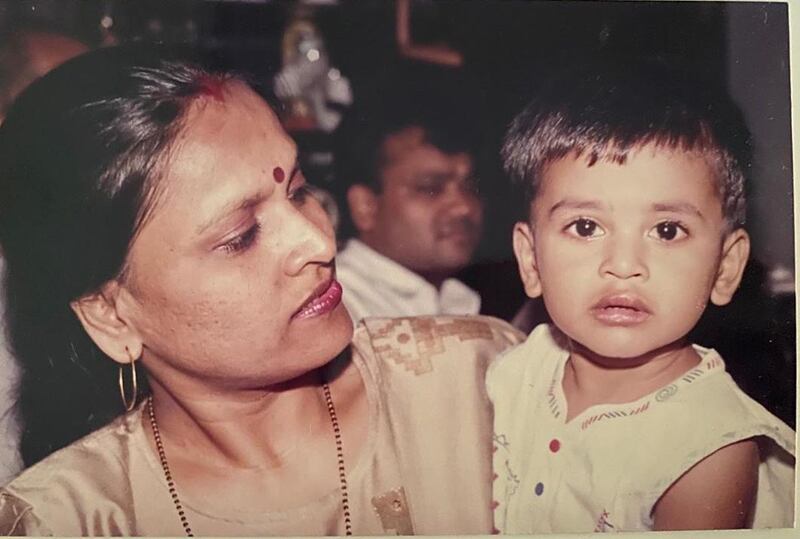 Batsman Shreyas Iyer and his mother Rohini Iyer.