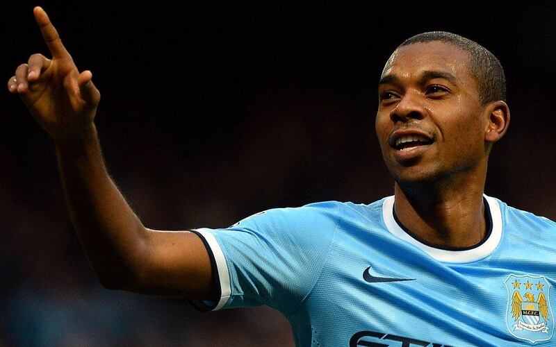 Centre midfield: Fernandinho, Manchester City. Capped a powerful performance with two goals as Manchester City hit Arsenal for six. Paul Ellis / AFP