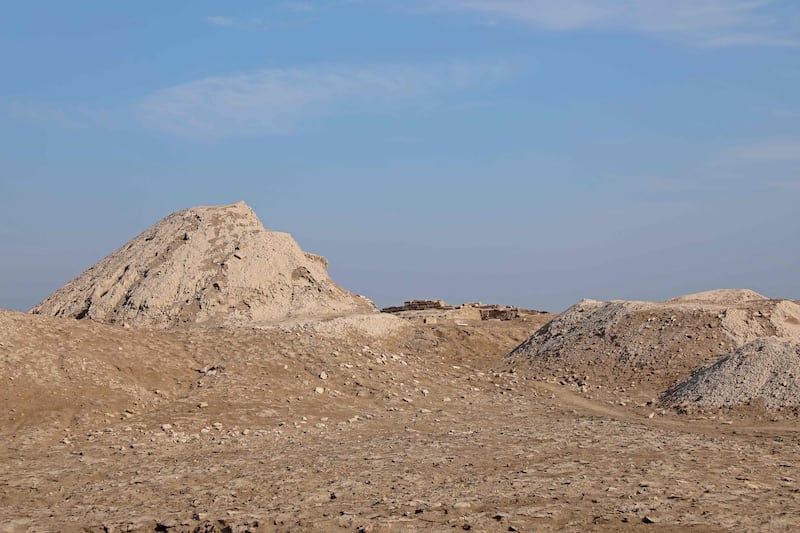 A general view shows the excavation site at the ancient Sumerian city of Girsu, known as Tello, in Iraq. AFP