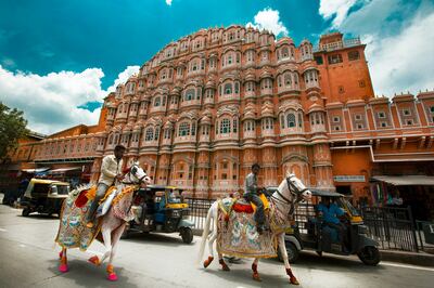 Many buildings in Jaipur are painted pink, which is considered the colour of hospitality. Aditya Siva / Unsplash