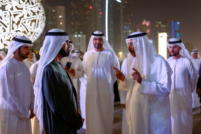 Sheikh Mohammed bin Rashid, Vice President and Ruler of Dubai, received dignitaries, foreign investors and other well-wishers at a Ramadan gathering at the Museum of the Future. All pictures: Dubai Media Office