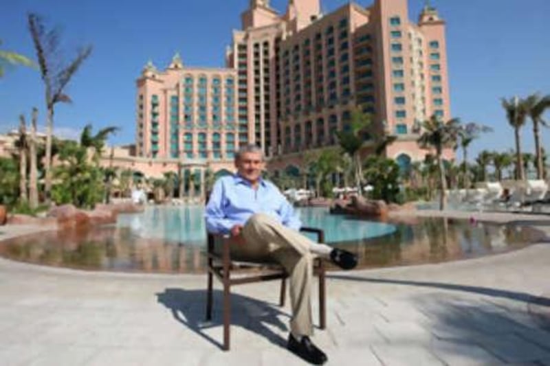 Sol Kerzner invested Dh2.2 billion (US600 million) in the 1, 600 room-Atlantis, The Palm. The hotel is due to throw a US$ 30 million launch party tonight, the Middle East's biggest opening gala.