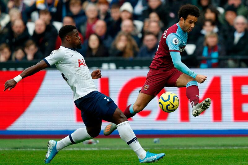 Right-back: Serge Aurier, left (Tottenham) – A liability at times this season, he looked a beneficiary of Jose Mourinho’s appointment in an influential performance against West Ham. AFP