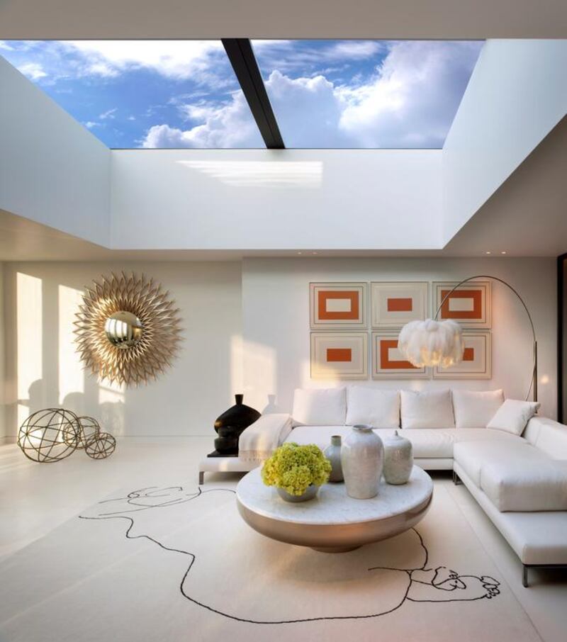 The Heron penthouse indoor outdoor room with retractable roof. Courtesy Ronson Capital Partners