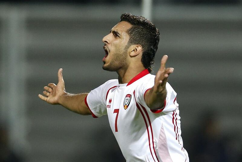 Ali Mabkhout scored the UAE’s winner against Qatar in the 2013 edition. Fadi Al Assaad / Reuters