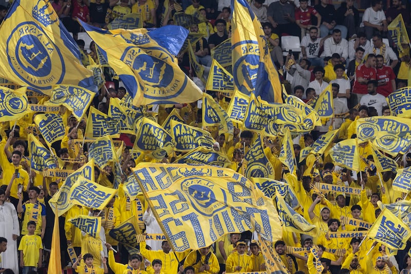 Al Nassr fans before the game. Getty Images