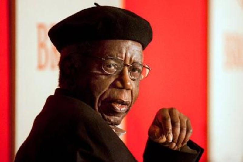 Achebe was a moral and literary model for countless Africans. AP Photo / Brown University, Mike Cohea