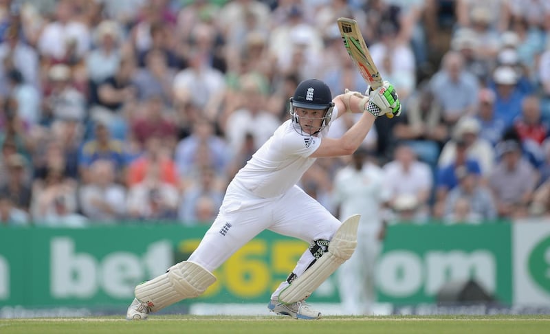 LEEDS, ENGLAND - JUNE 21:  Sam Robson of England bats during day two of 2nd Investec Test match between England and Sri Lanka at Headingley Cricket Ground on June 21, 2014 in Leeds, England.  (Photo by Gareth Copley/Getty Images)