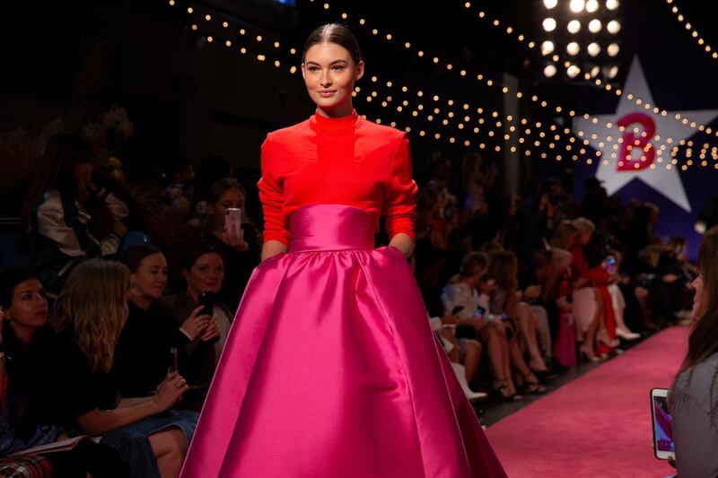 A model presents a creation from Brandon Maxwell Spring/Summer 2019 collection during New York Fashion Week in the Manhattan borough of New York City, U.S., September 8, 2018. REUTERS/Caitlin Ochs