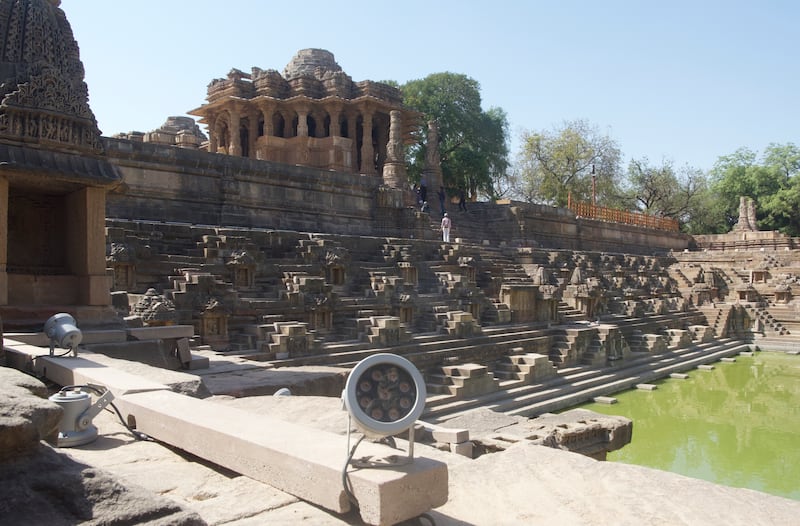 The 11th-century Sun Temple receives solar-powered electricity every day