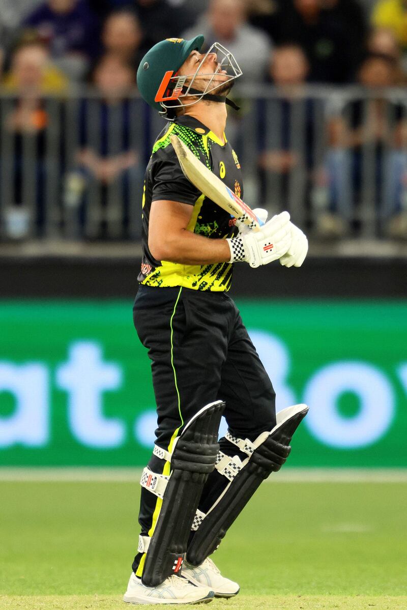 Australia's Marcus Stoinis made 35 off just 15 balls. AFP