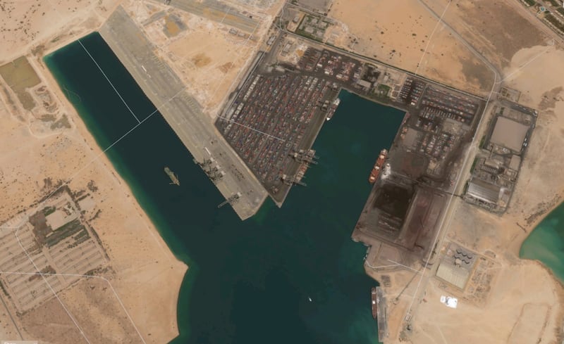 An aerial view of the Suez Canal Economic Zone in Egypt, where Anchorage Investments is planning a major petrochemicals project. Photo: Anchorage Investments