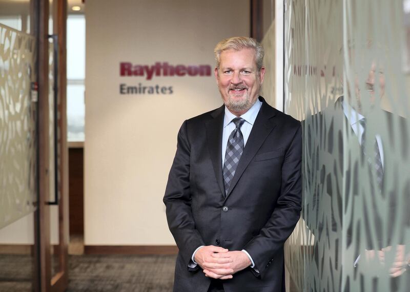 Abu Dhabi, United Arab Emirates - February 18, 2019: Dr Taylor W Lawrence (chairman Raytheon Emirates board and president Raytheon missile systems). Raytheon the US defence giant launch of their new Abu Dhabi office. Monday the 18th of February 2019 at ADGM, Abu Dhabi. Chris Whiteoak / The National