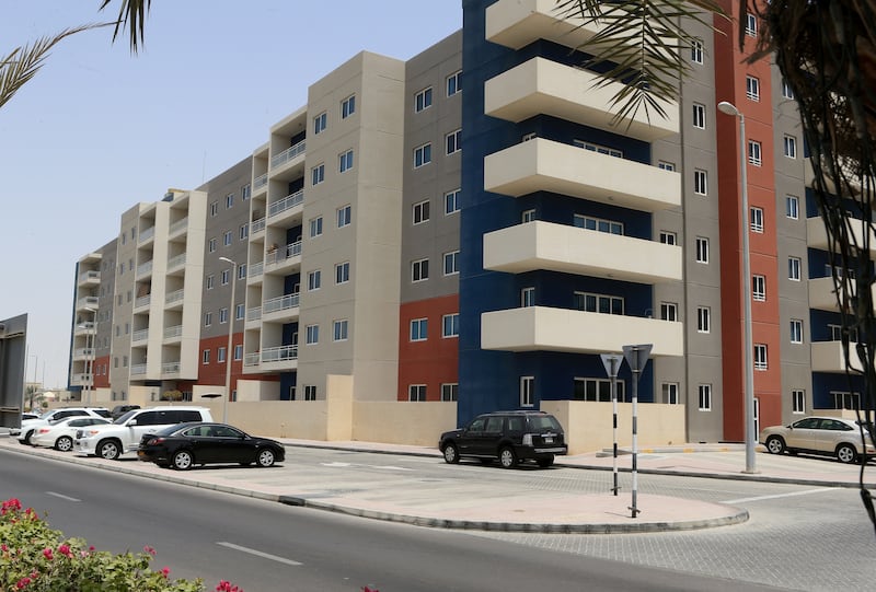 ABU DHABI - UNITED ARAB EMIRATES - 12AUG2015 - Al Reef Downtown apartments in Al Reef gated community in Abu Dhabi. Ravindranath K / The National (for Business property Stock) *** Local Caption ***  RK1208-STOCKAlReef06.jpg