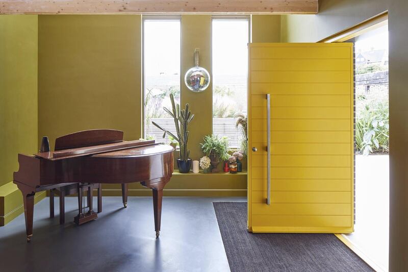 Yellow helps brighten a space. Courtesy Andy Stagg