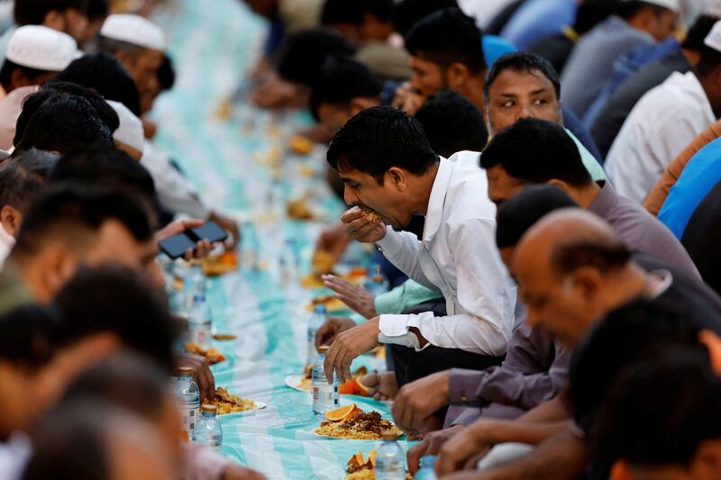 A charity-sponsored iftar gathering in Manama. Reuters