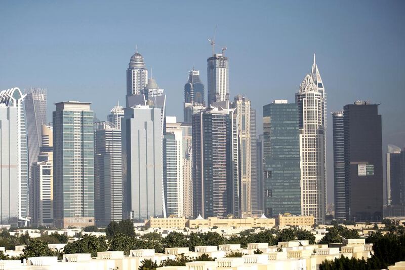 The improvement in the Dubai property sector has led to increased growth forecasts for UAE banks. Sarah Dea / The National





