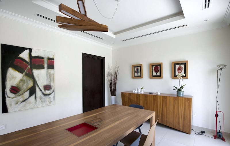 DUBAI, UNITED ARAB EMIRATES - Inside designer and Architect Fadi Sarieddine's Villa in Al Barsha.  Ruel Pableo for The National for Sujata Assomull's story