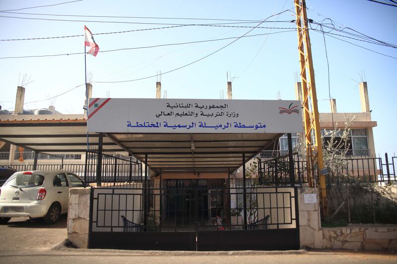 Owing to an open-ended strike against depreciating government salaries and the rising cost of transport, Rmeileh School is one of the few schools open in Lebanon this week.
